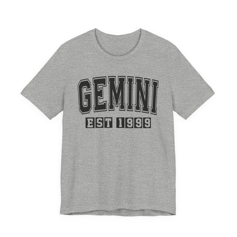 Gemini EST (YEAR) Personalization — Zodiac Birthday T-Shirt