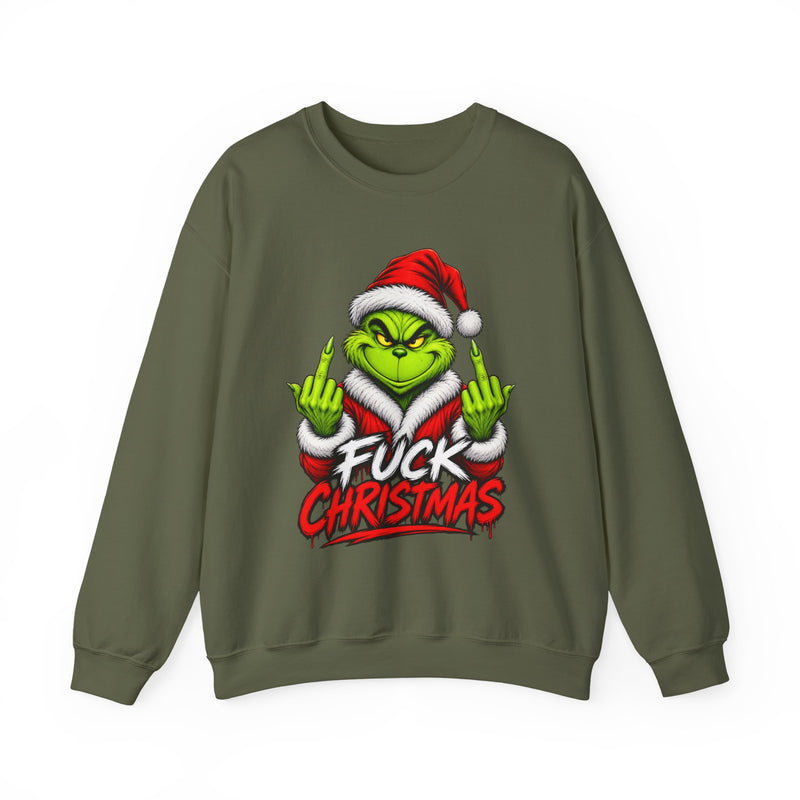 Grinch Fuck Christmas-Anti-Christmas Sweatshirt