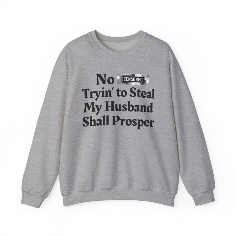 No Bitch Trying To Steal My Husband Shall Prosper — Sweatshirt
