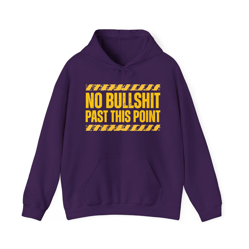 No Bullshit Past This Point-Boundaries Setting Statement Hoodie