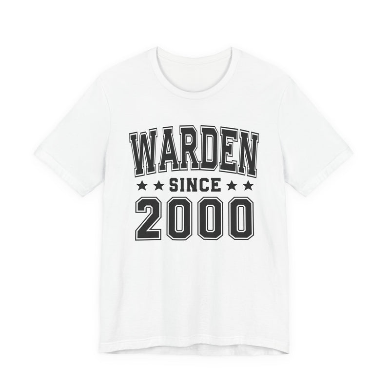Warden Since (Personalized Date) — Bride/Married T-shirt, Wedding & Anniversary Gift