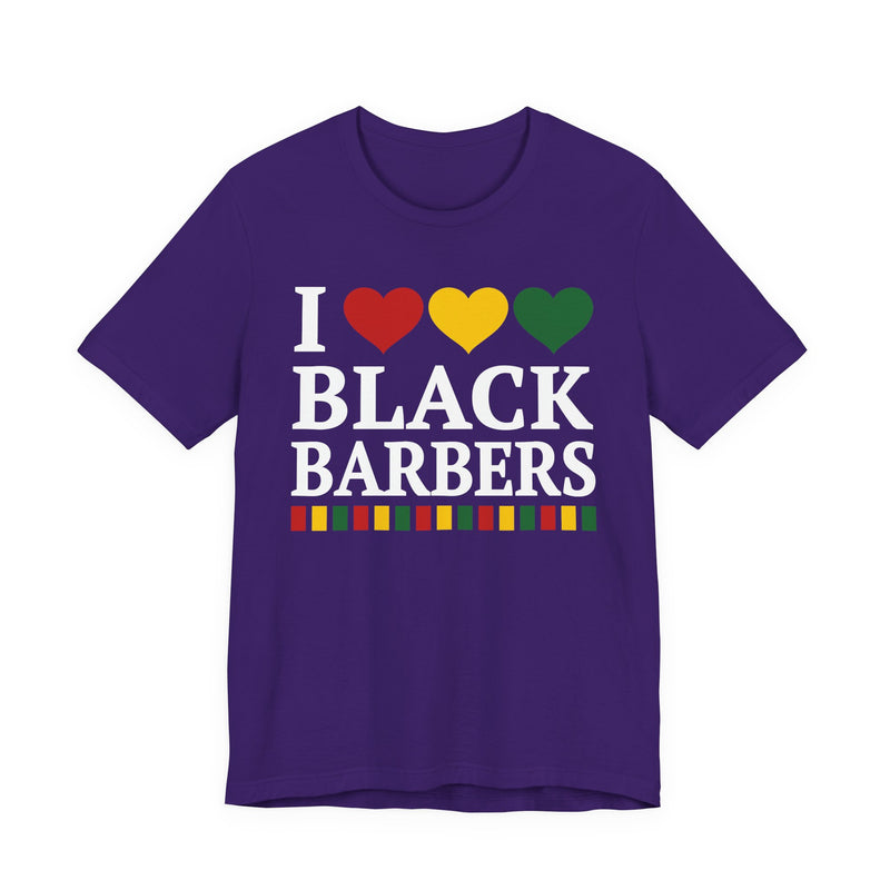 I Love Black Barbers - T-Shirt
