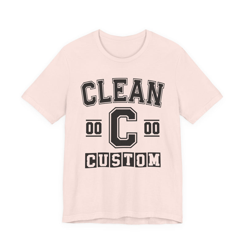 Custom Clean Varsity T-Shirt — Customize Birthday Day/Month/Year — Customize Season/nation/Society