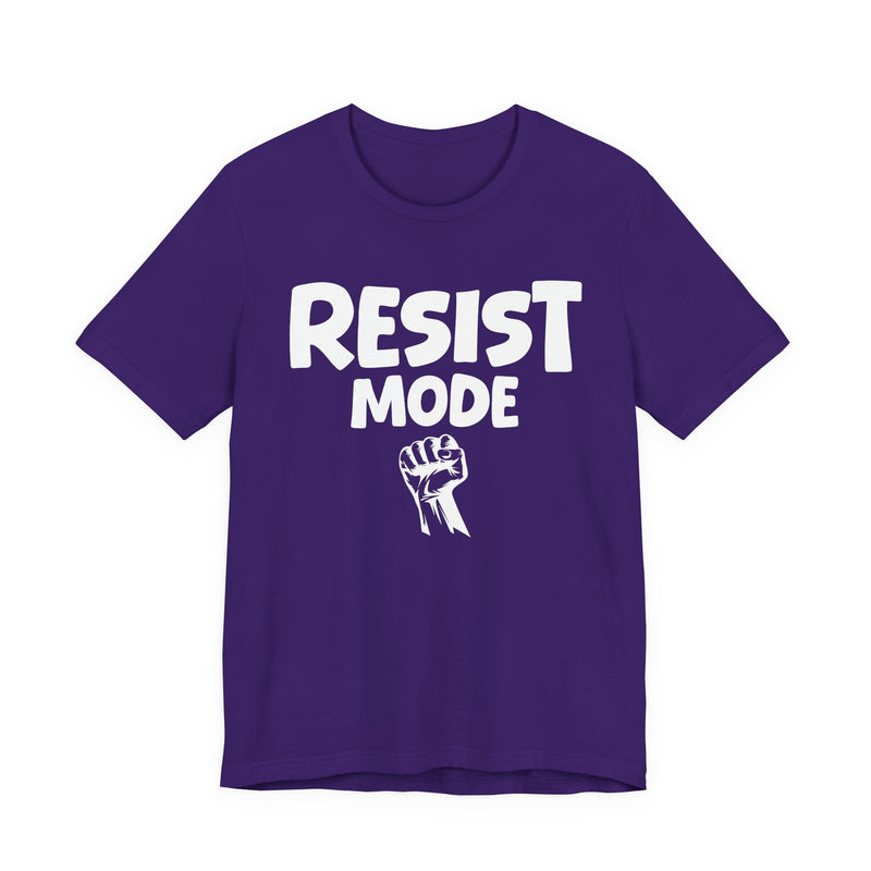 Resist Mode T-Shirt – Bold Protest Graphic T-Shirt with Raised Fist