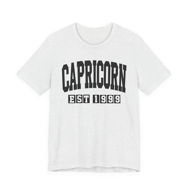 Capricorn EST (YEAR) Personalization — Zodiac Birthday T-Shirt