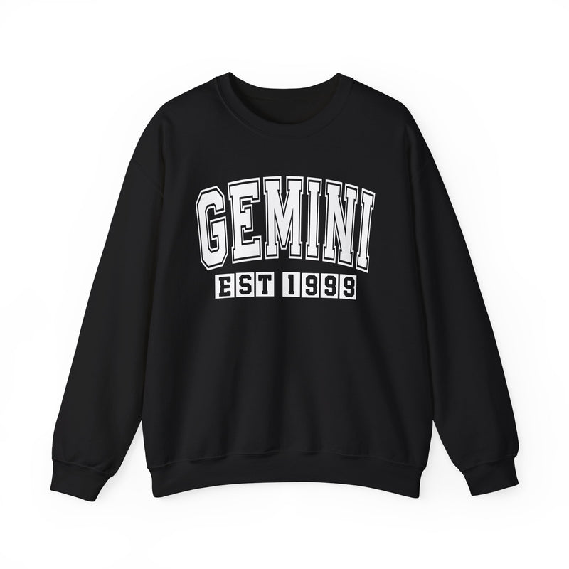Gemini (EST YEAR) Personalization — Zodiac Graphic Sweatshirt