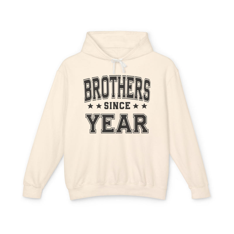 Brothers (Personalized Date) — Friendship Sibling Milestone Hoodie