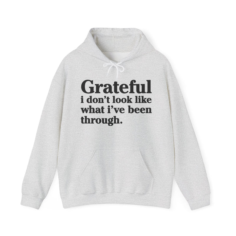 Grateful I Don't Look Like What I Been Through – Inspirational Christian Prayer Hoodie
