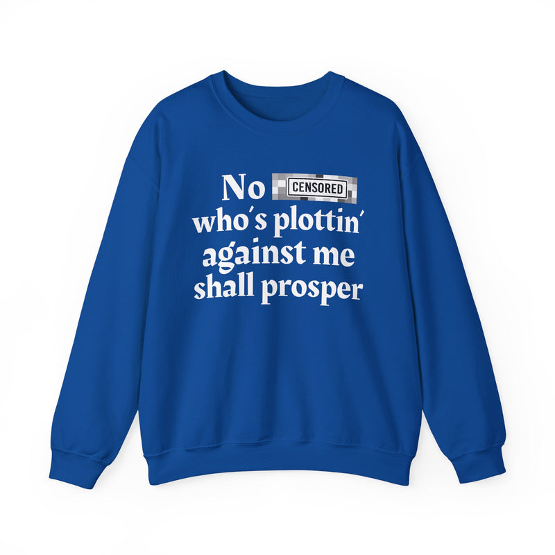 No Bitch Who's Plottin' Against Me Shall Prosper — Sweatshirt