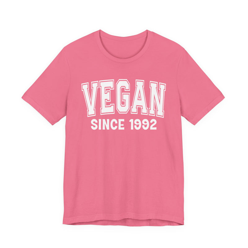 Vegan Personalization T-Shirt — Add Your Special "Since Date"