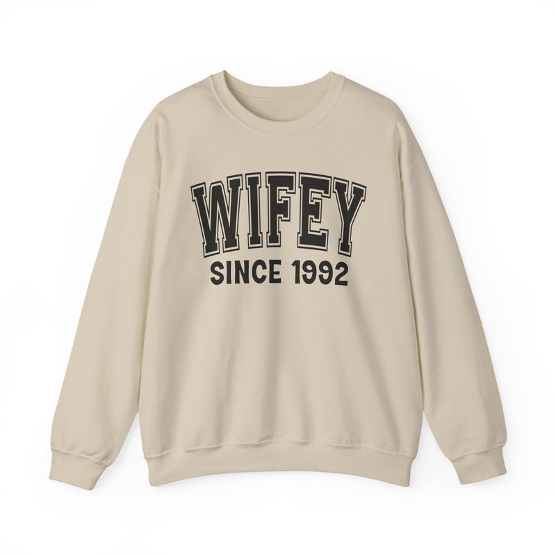 Wifey Personalization Sweatshirt — Add Your Special "Since Date"