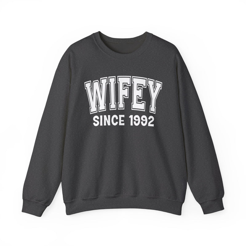 Wifey Personalization Sweatshirt — Add Your Special "Since Date"