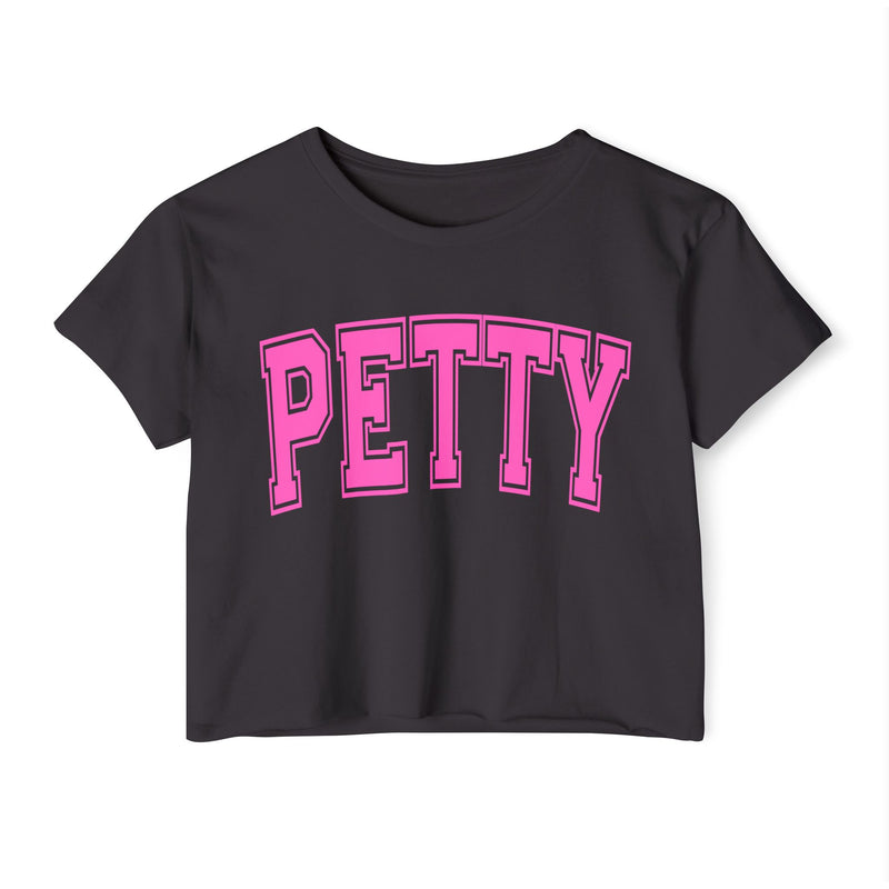 Petty Crop Top — Women's Festival Graphic T-Shirt