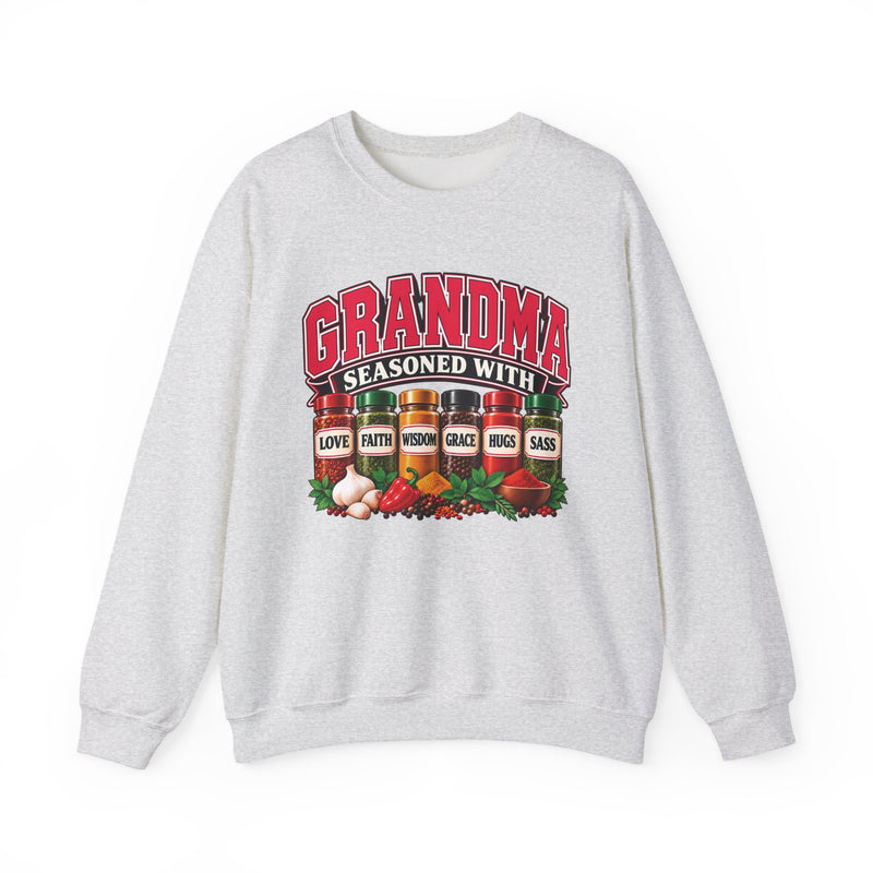 Grandma Seasoned With Love Faith Wisdom Grace Sass — Sweatshirt
