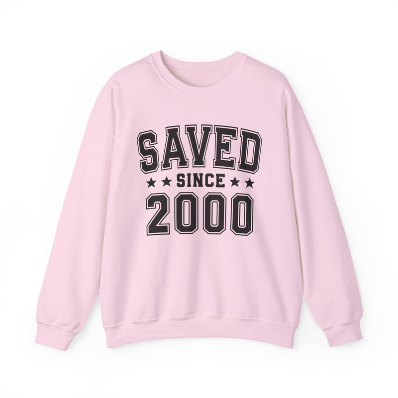 Saved Since (Personalized Date) — Christian Milestone Sweatshirt
