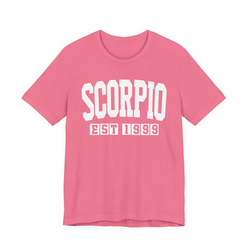 Scorpio EST (YEAR) Personalization — Zodiac Birthday T-Shirt