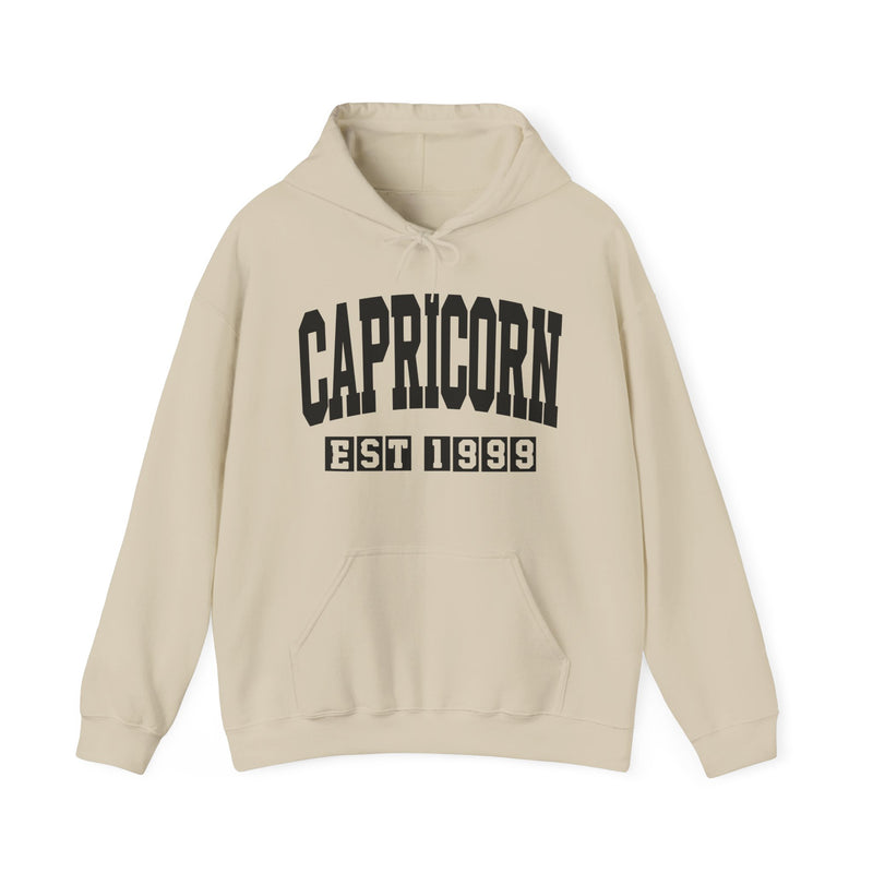 Capricorn (EST YEAR) Personalization — Zodiac Birthday Year Hoodie