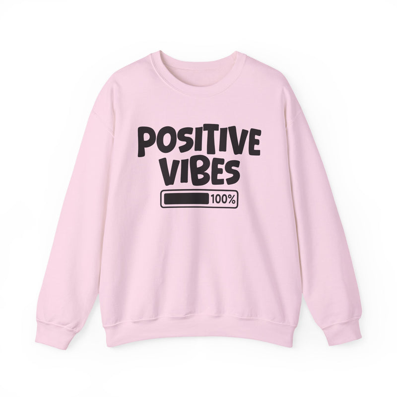 Positive Vibes — Crewneck Sweatshirt — Political Activism Fist Graphic
