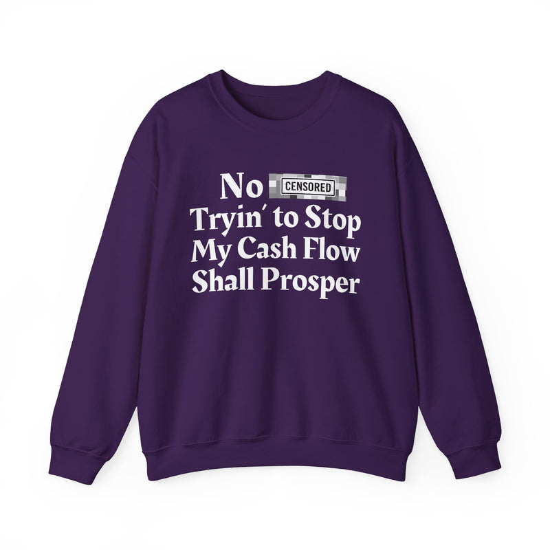No Bitch Tryin' To Stop My Cash Flow Shall Prosper — Sweatshirt