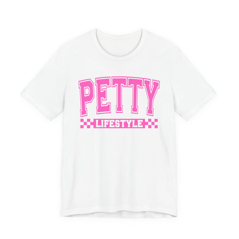 Petty Lifestyle — Pink Varsity Statement T-Shirt