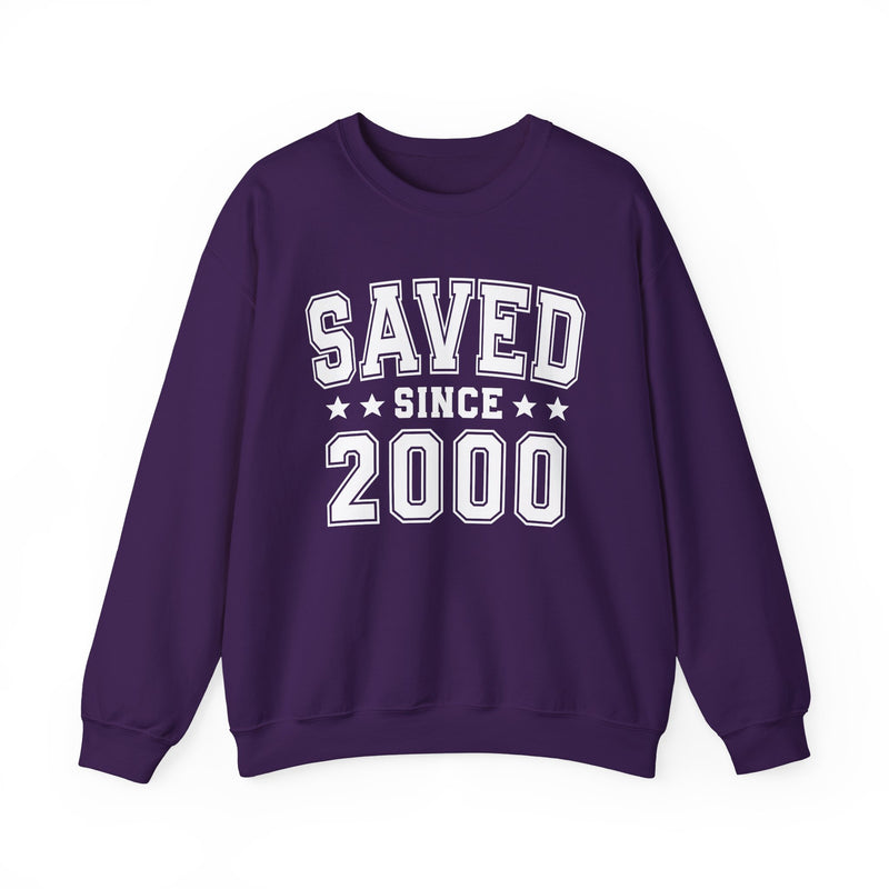 Saved Since (Personalized Date) — Christian Milestone Sweatshirt
