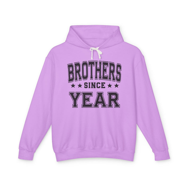 Brothers (Personalized Date) — Friendship Sibling Milestone Hoodie