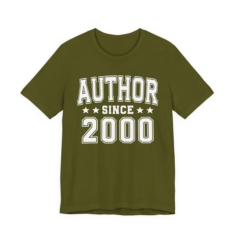 Author Since (Personalized Date) — Bride/Married T-shirt, Wedding & Anniversary Gift