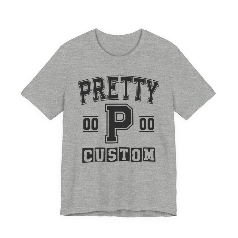 Custom Pretty Varsity T-Shirt — Customize Birthday Day/Month/Year — Customize Season/nation/Society