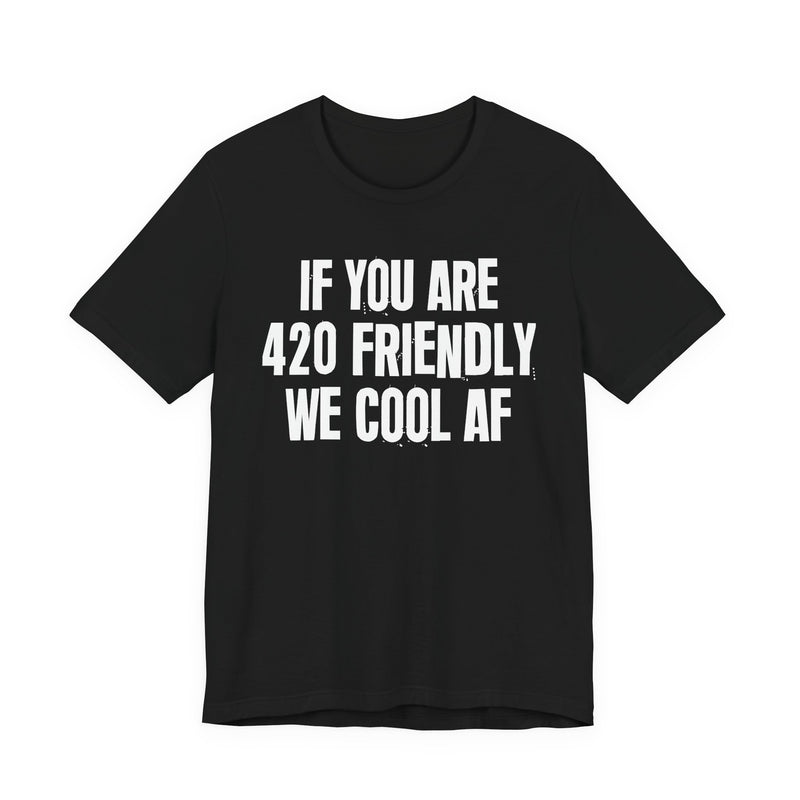 If You Are 420 Friendly We Cool AF - T-Shirt