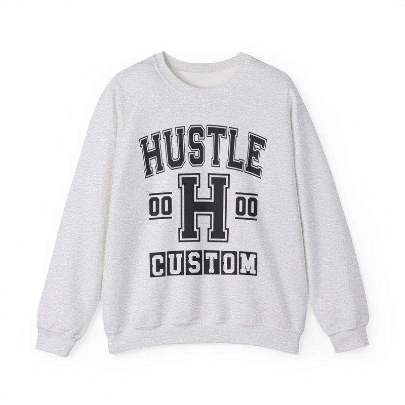 Custom Hustle Varsity Sweatshirt — Customize Birthday Day/Month/Year — Customize Gemini Season/Nation