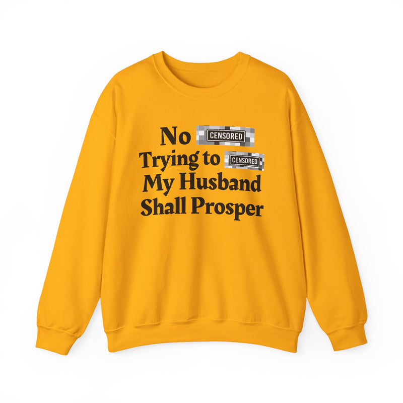 No Bitch Trying To Fuck My Husband Shall Prosper — Sweatshirt