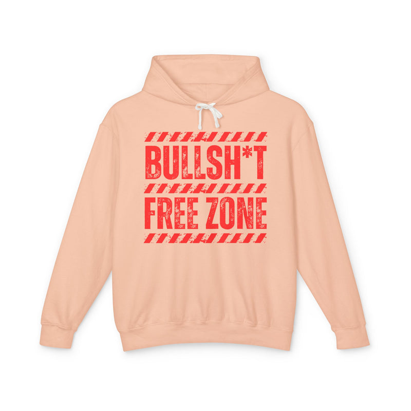 Bullshit Free Zone Hoodie — Funny Boundaries Hoodie