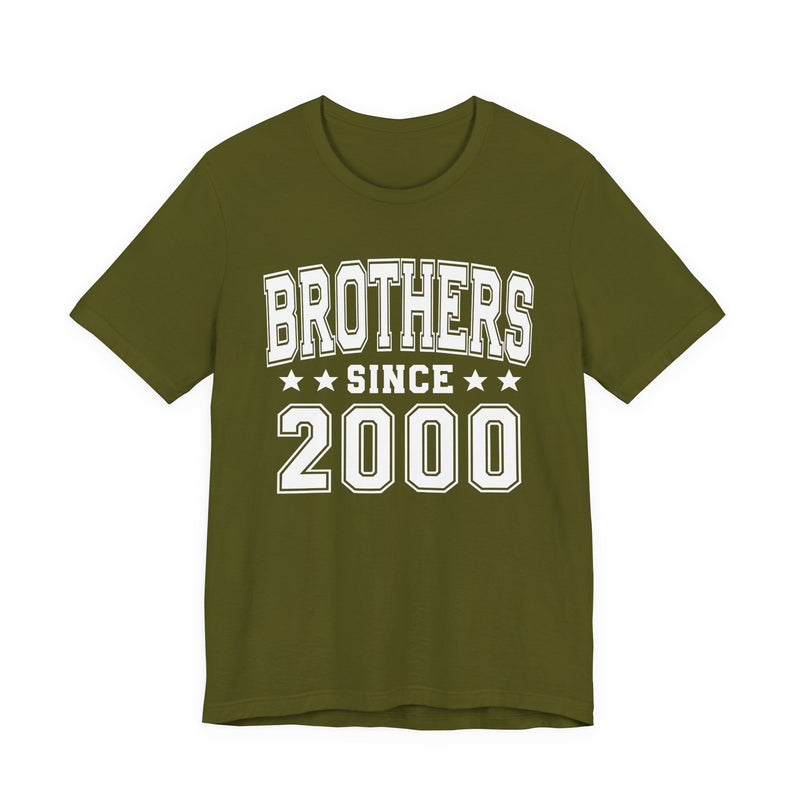 Brothers Since (Personalized Date) — Bride/Married T-shirt, Wedding & Anniversary Gift