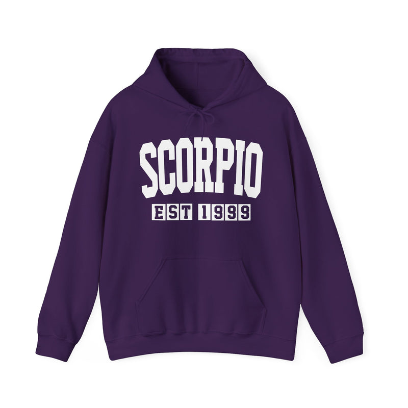 Scorpio (EST YEAR) Personalization — Zodiac Birthday Year Hoodie