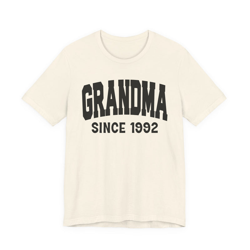 Grandma Personalization T-Shirt — Add Your Special "Since Date"