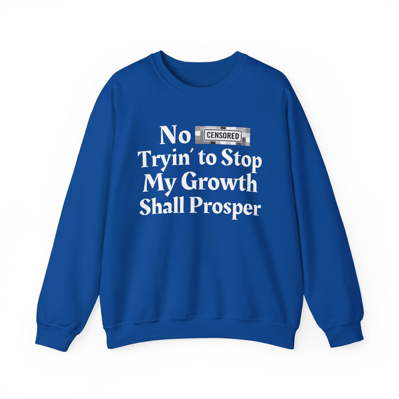 No Bitch Tryin' To Stop My Growth Shall Prosper — Sweatshirt