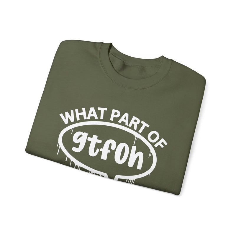 What Part of GTFOH You Don't Understand? Witty Sweatshirt