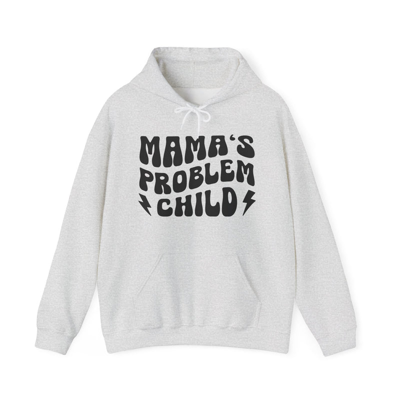 Mama's Problem Child Hoodie (wavy solid print)