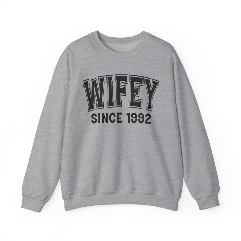 Wifey Personalization Sweatshirt — Add Your Special "Since Date"