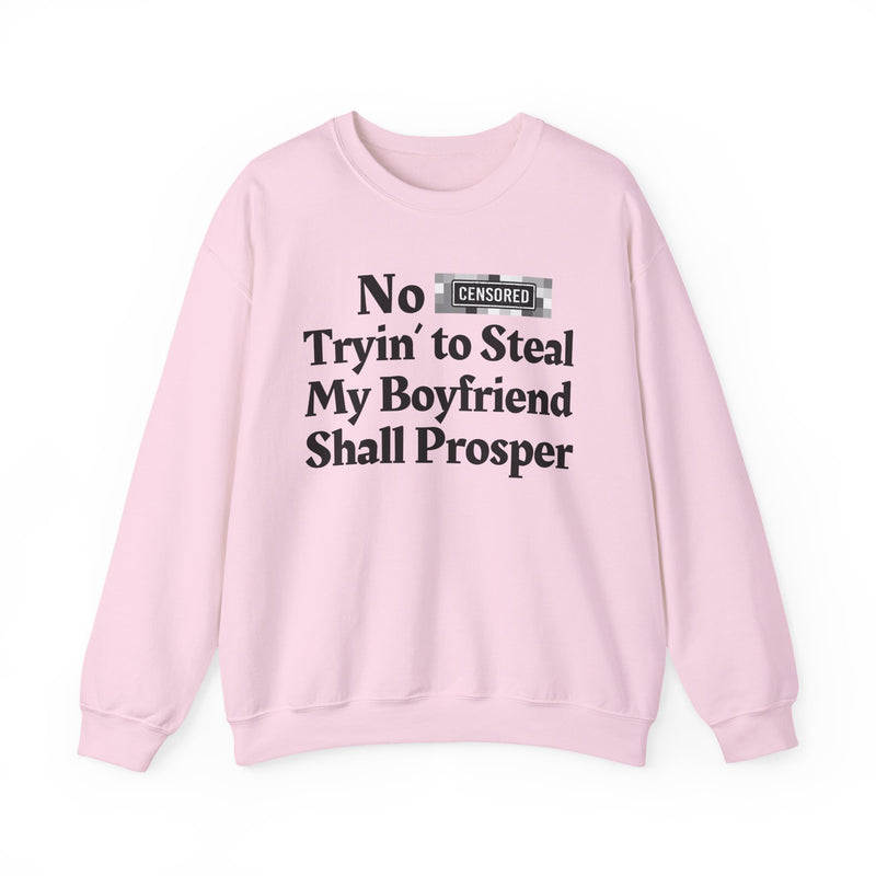 No Bitch Trying To Steal My Boyfriend Shall Prosper — Sweatshirt