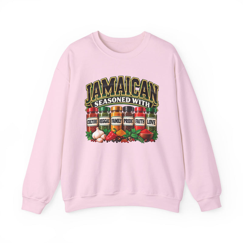Jamaican Seasoned With Culture Reggae Family Pride Faith Love — Sweatshirt