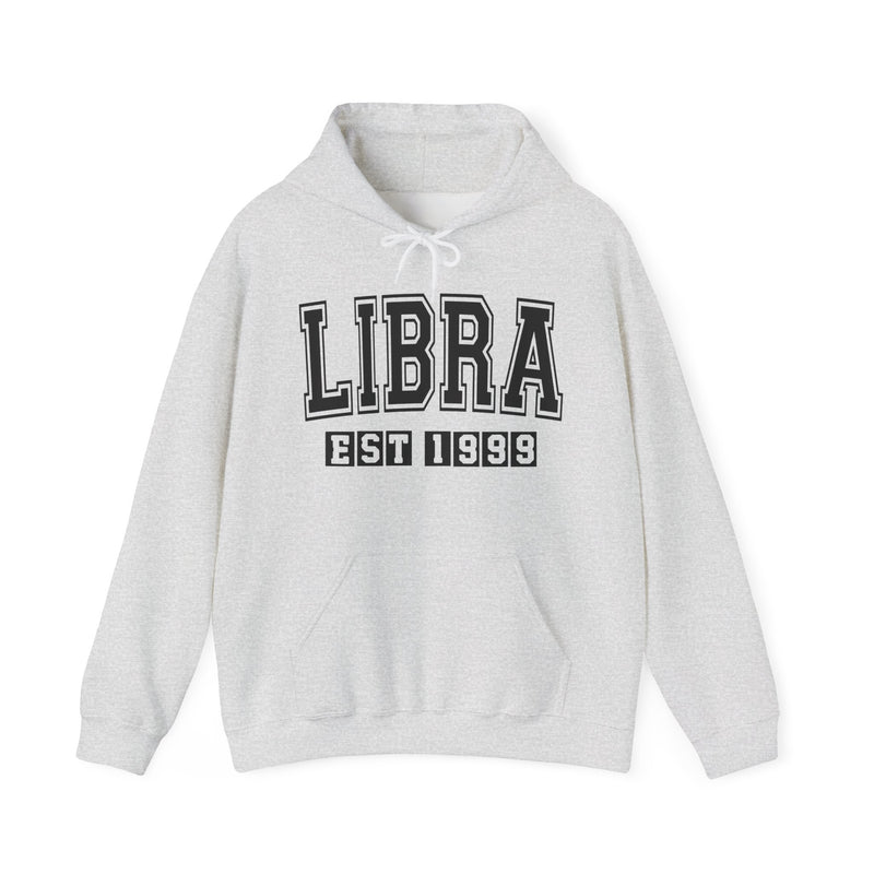 Libra (EST YEAR) Personalization — Zodiac Birthday Year Hoodie
