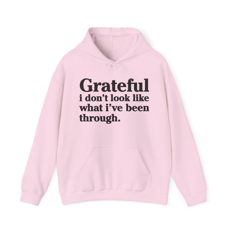 Grateful I Don't Look Like What I Been Through – Inspirational Christian Prayer Hoodie
