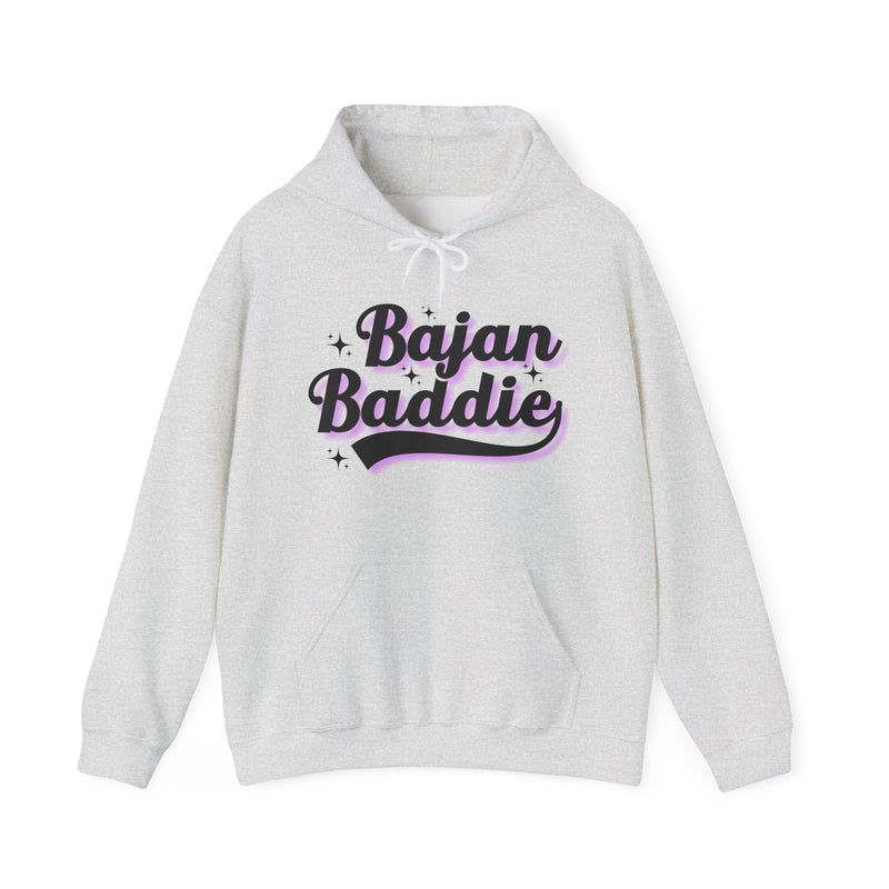 Bajan Baddie Hoodie — Bold Pink Varsity Lettering