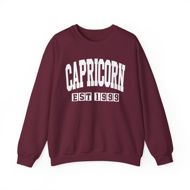 Capricorn (EST YEAR) Personalization — Zodiac Graphic Sweatshirt