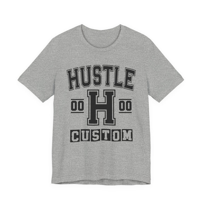 Custom Hustle Varsity T-Shirt — Customize Birthday Day/Month/Year — Customize Season/nation/Society