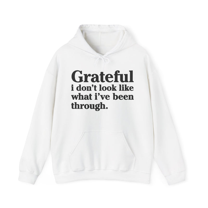 Grateful I Don't Look Like What I Been Through – Inspirational Christian Prayer Hoodie