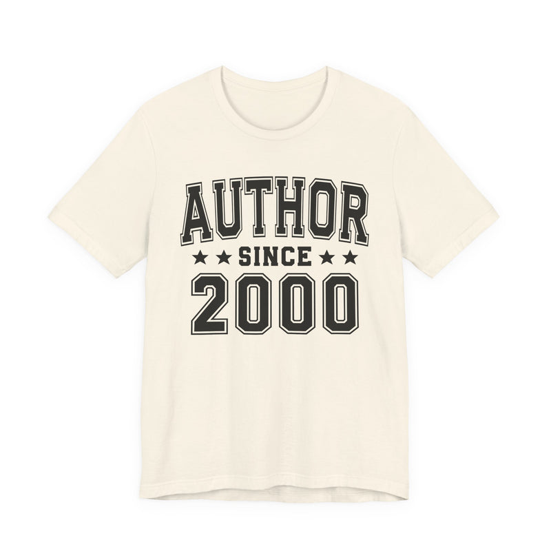 Author Since (Personalized Date) — Bride/Married T-shirt, Wedding & Anniversary Gift