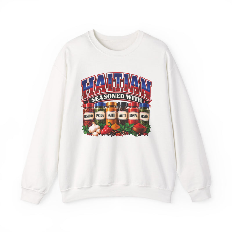 Haitian Seasoned With History Pride Faith Ayiti Kompa Kreyòl — Sweatshirt