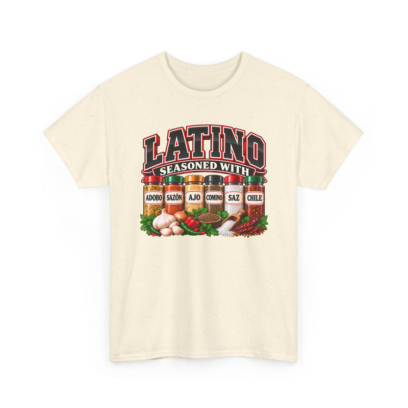 Latino Seasoned With Adobo Sazón Ajo Comino Saz Chile - T-Shirt